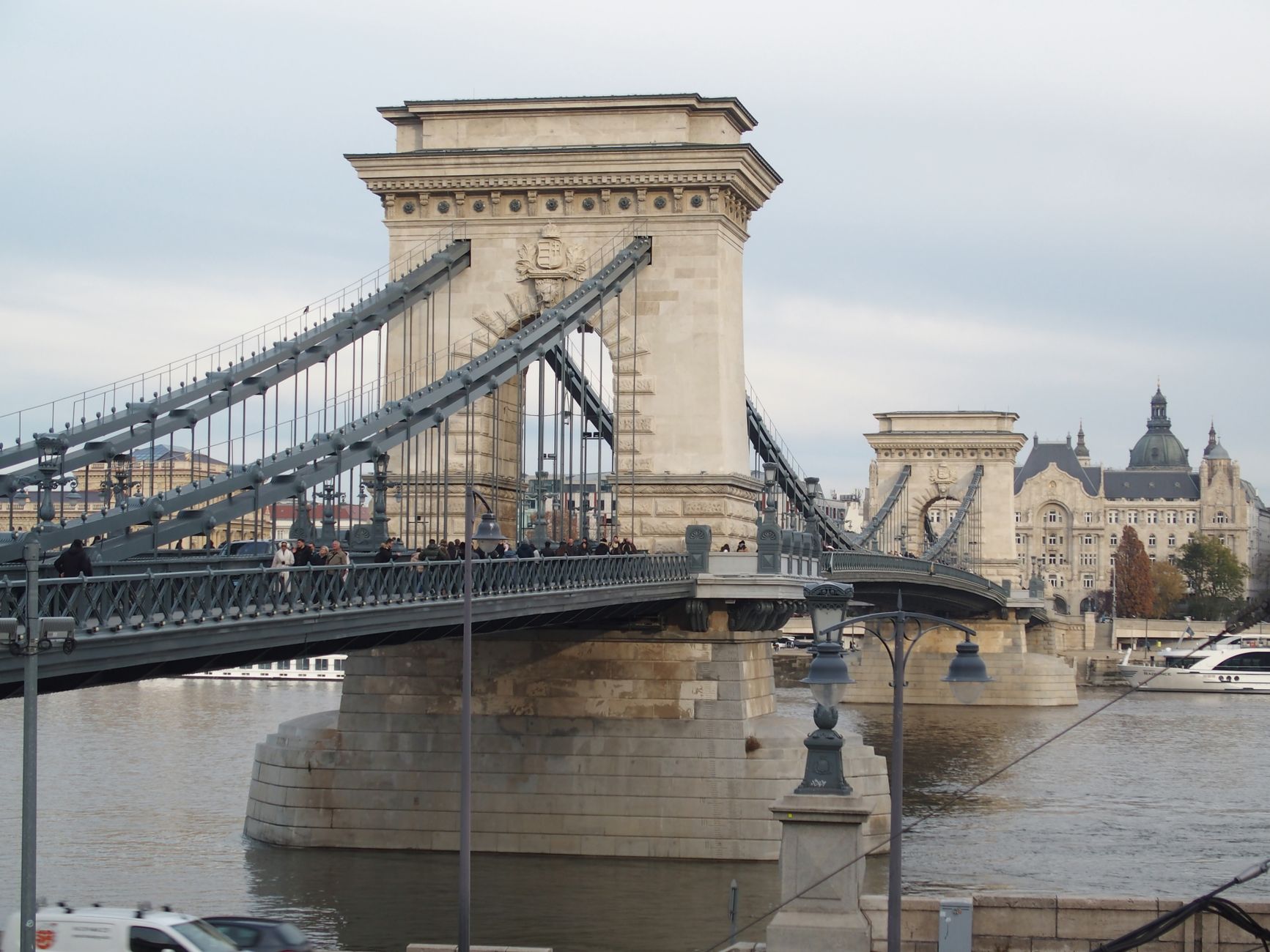The Chain Bridge and Buda Castle in Budapest
