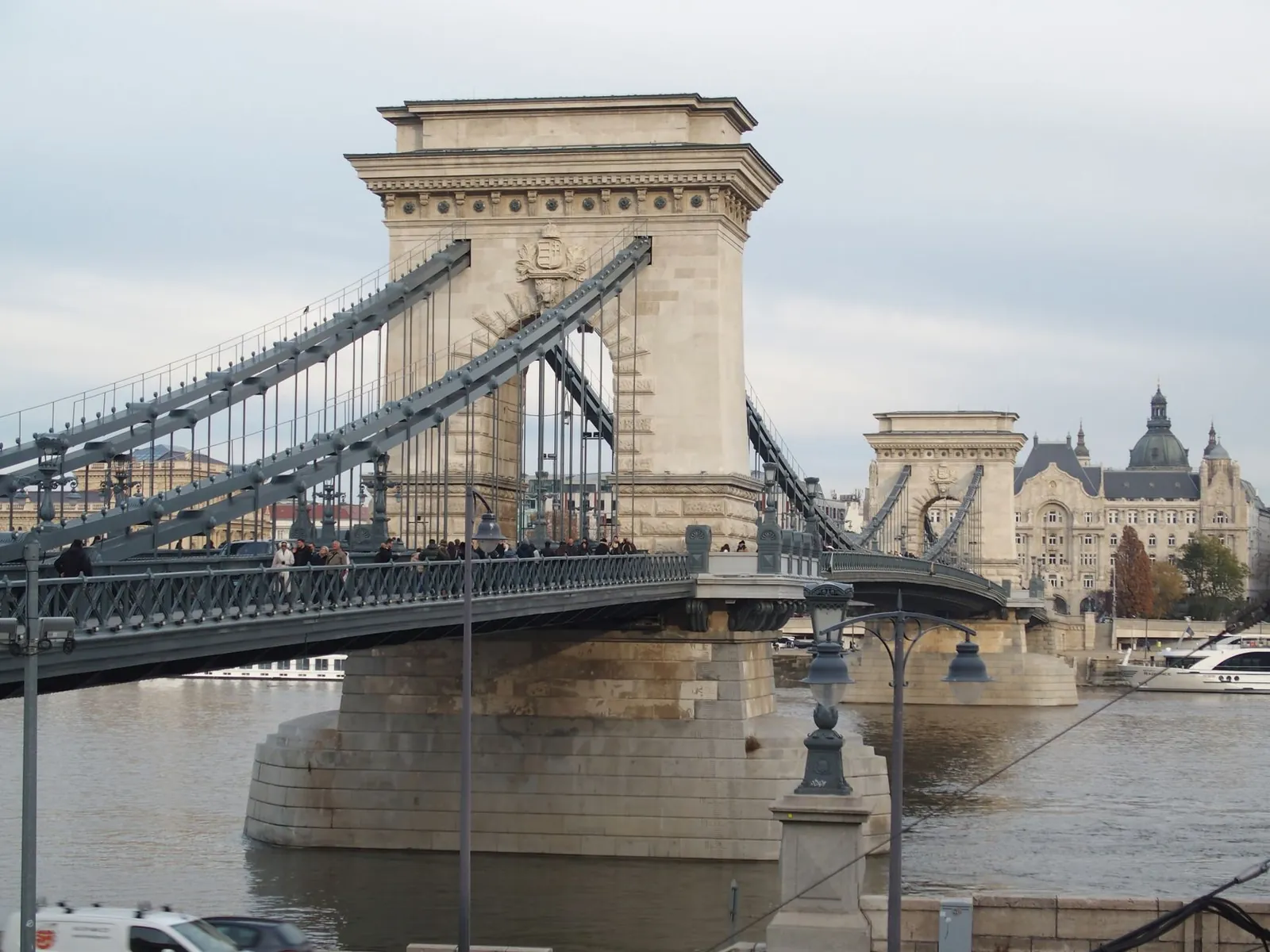 The Chain Bridge and Buda Castle in Budapest