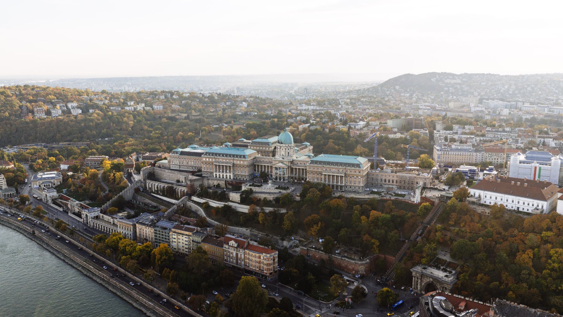 The Buda Castle district overlooking the river