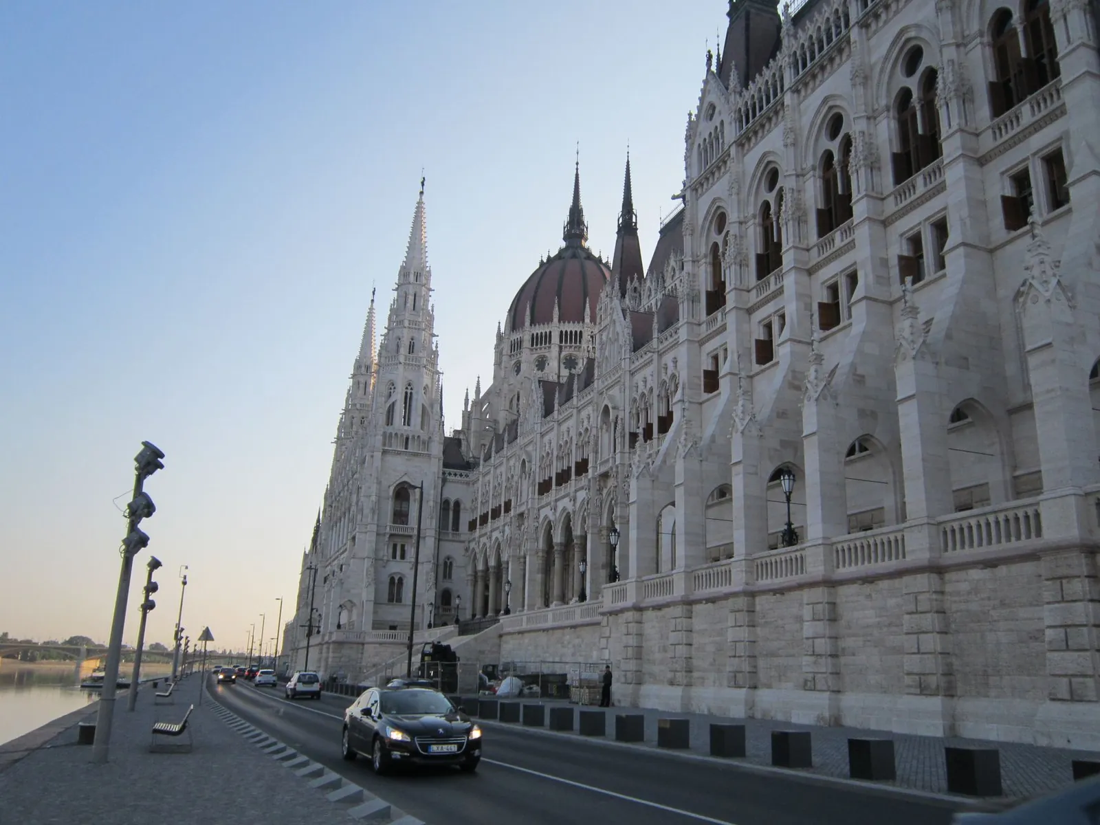 The Hungarian Parliament seen from the Danube